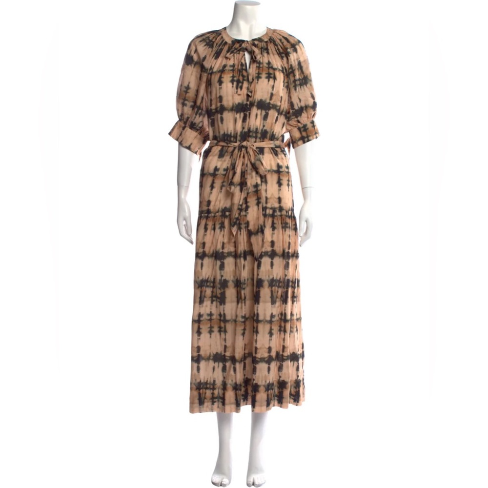 Ulla Johnson Tie-Dye Print Dress, Size XL